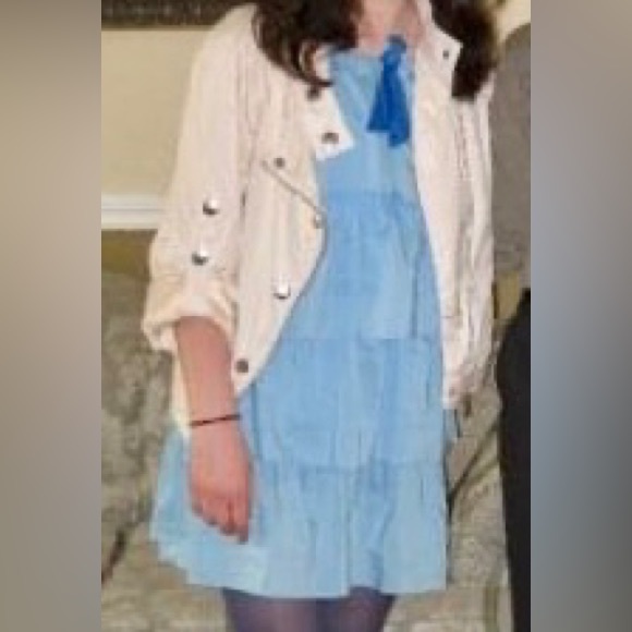 Zara tiered trapeze halter dress with ruffle tiers - Picture 6 of 6